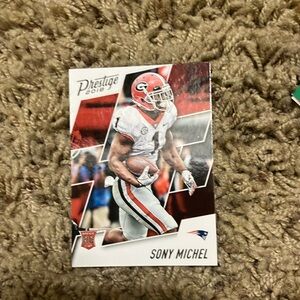 2018 Panini Prestige NFL XTRA Points Purple (Fat Pack Exclusive)  Sony Michel
